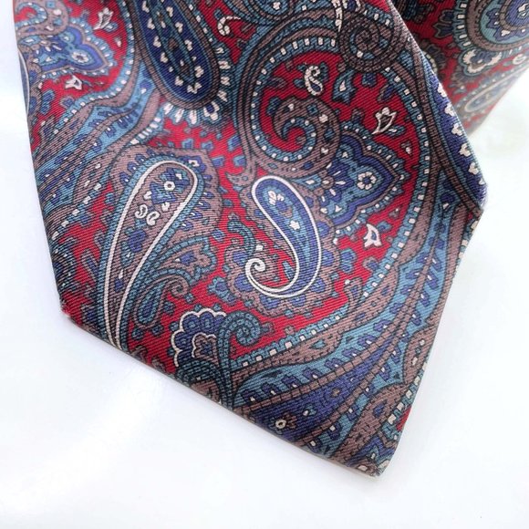 ⚡️SOLD⚡️ vintage ysl silk paisley men's tie - Picture 2 of 5